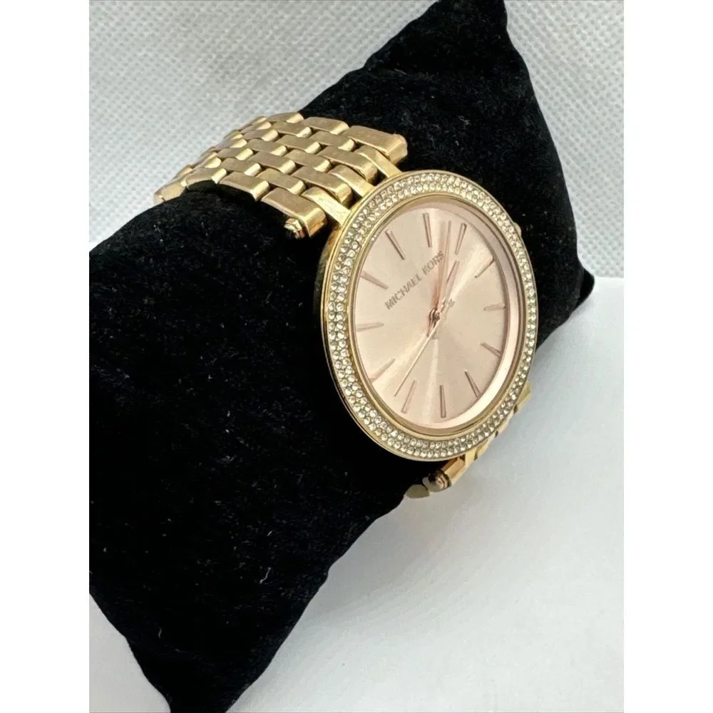 Michael Kors Darci MK3192 Womens Rose Gold Analog Dial Quartz Wrist Watch JNA415